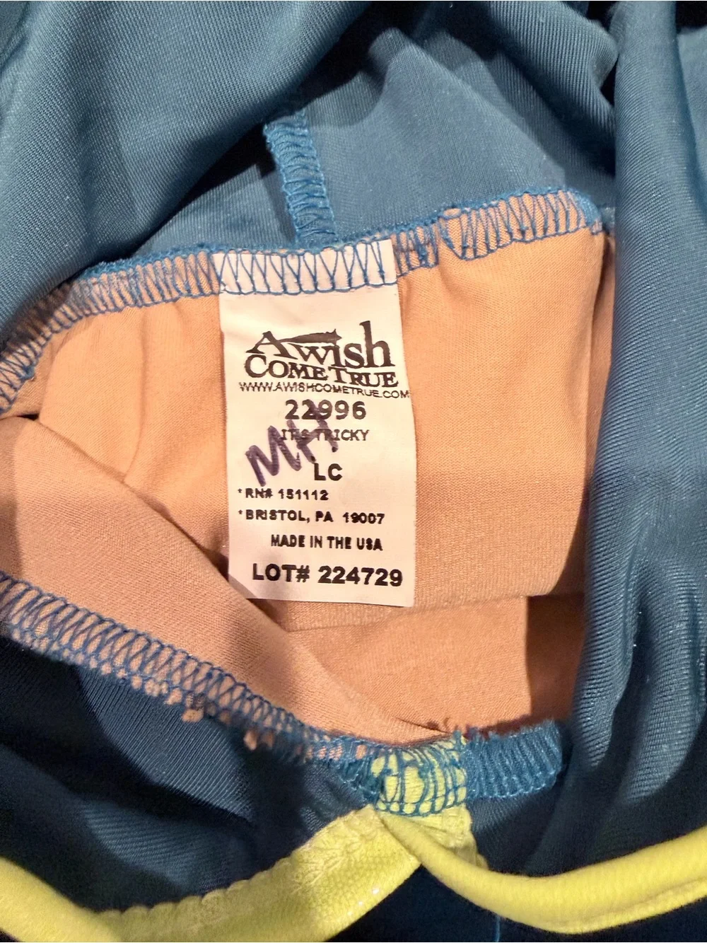 A Wish Come True “It’s Tricky” Dance Costume Set Turquoise Velvet LC